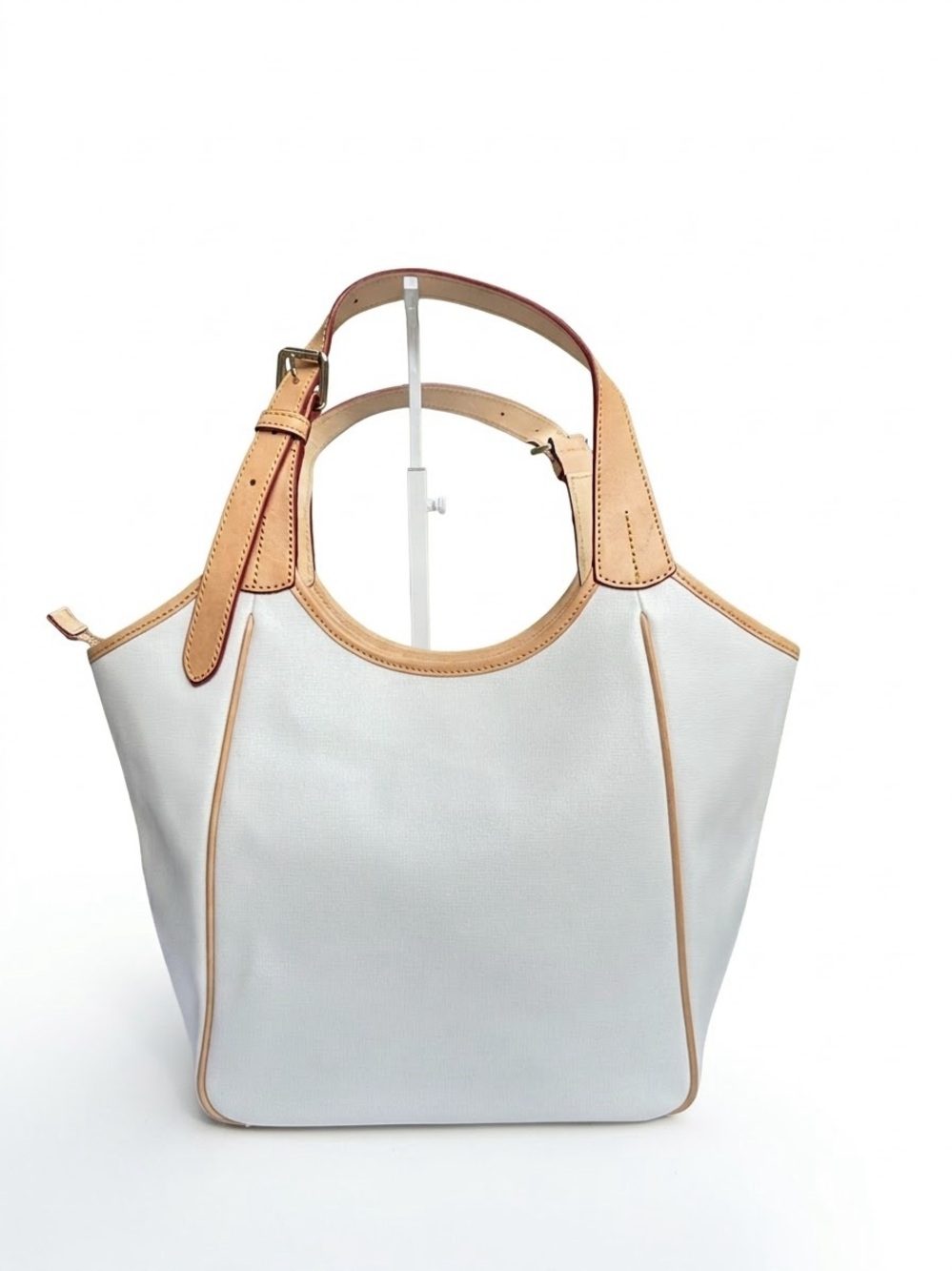 Dooney & Bourke Maddie Shoulder Bag with Tassel. White Saffiano Leather - Picture 2 of 16